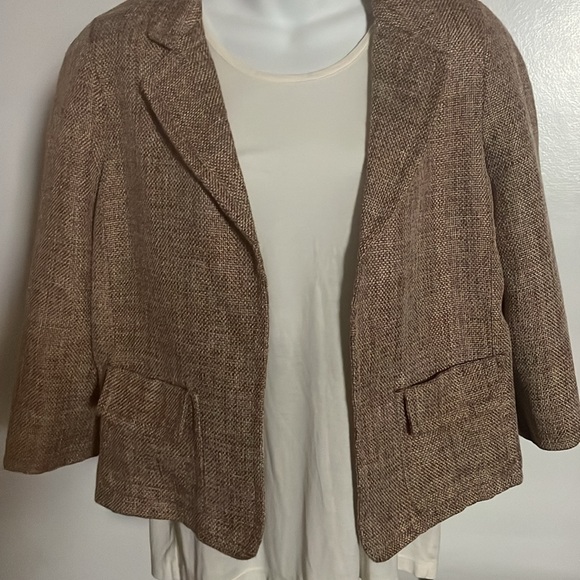 🧥Talbots Size 12 Petite Women’s Tweed Blazer - Picture 3 of 12